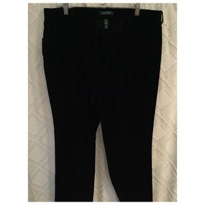 Ralph Lauren Black Velet Pants